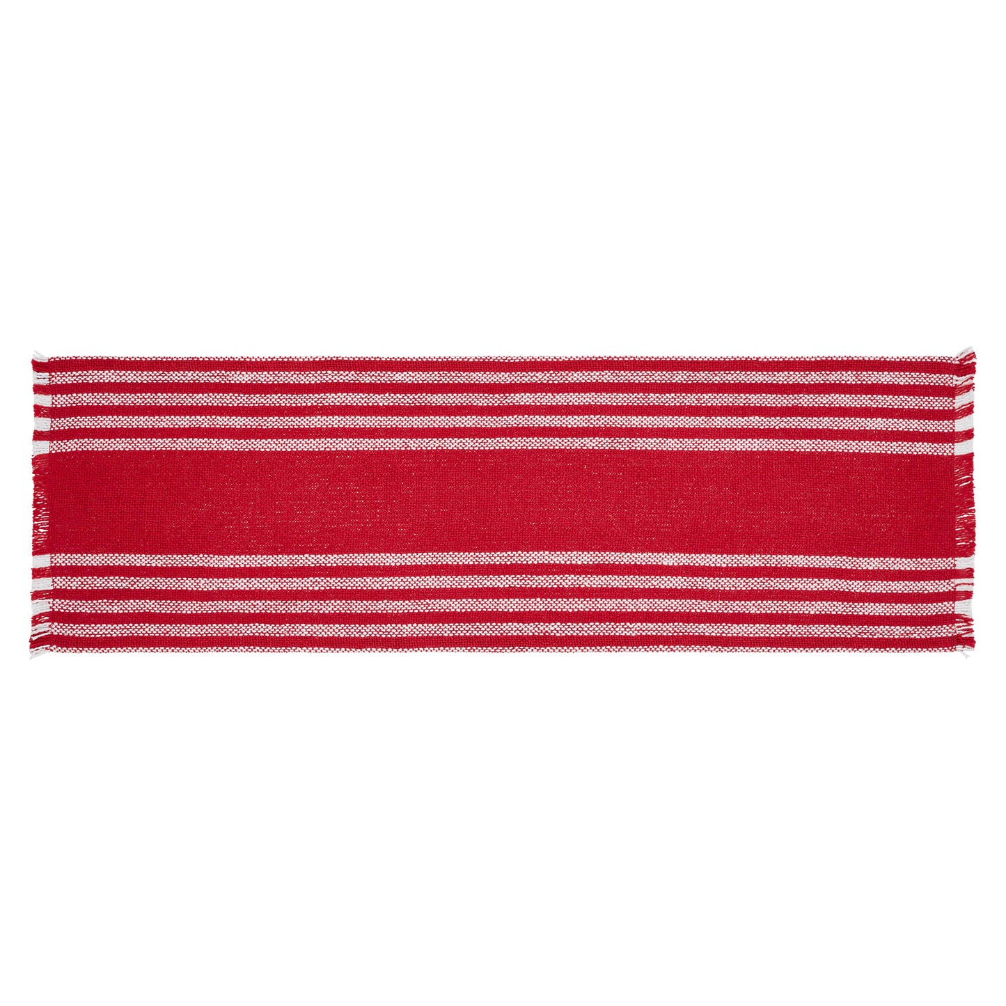 Arendal Red Stripe Runner Fringed 8x24