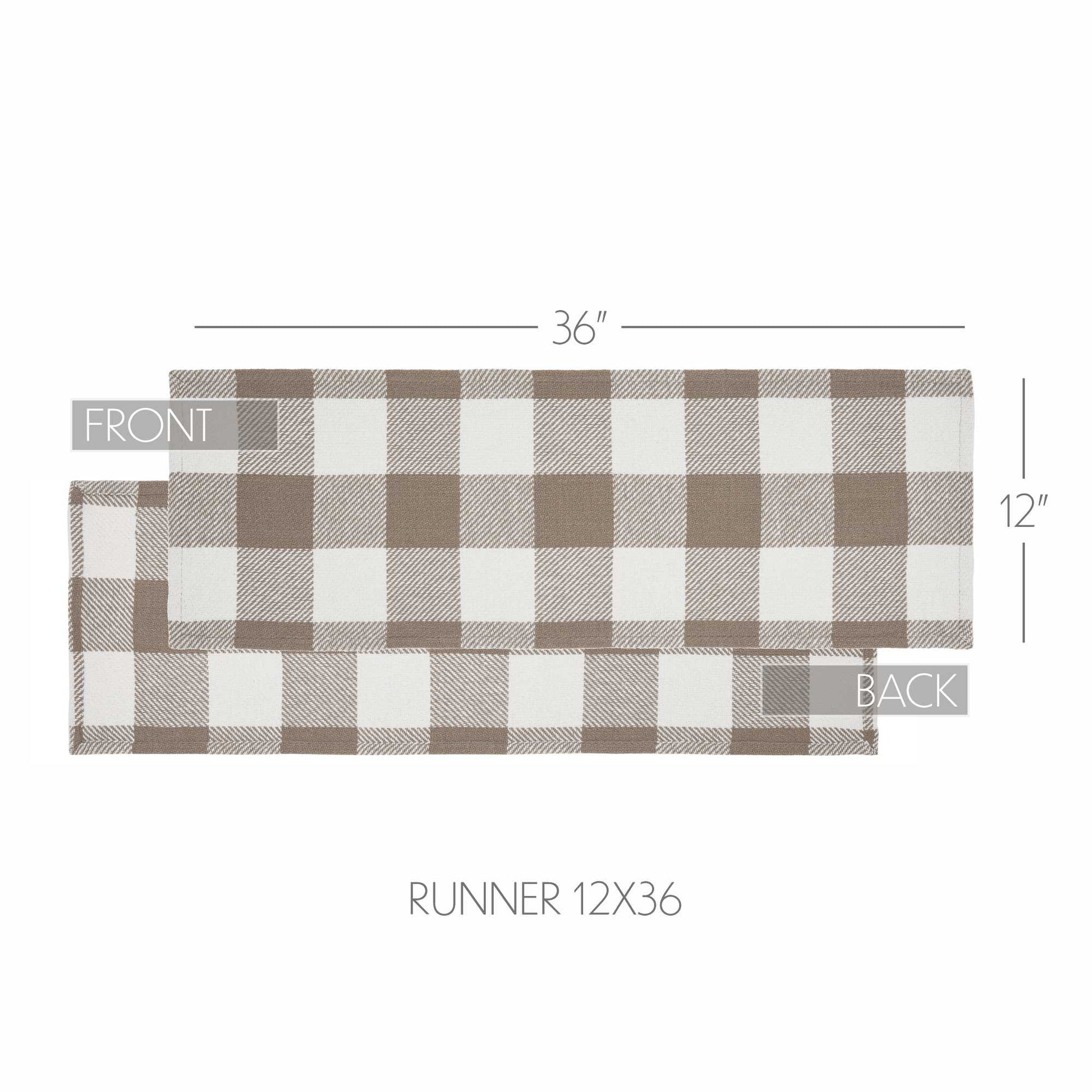 Annie Buffalo Check Portabella Runner 12x36