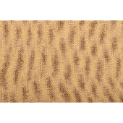 Burlap Natural Pillow w/ Fringed Ruffle 14x22