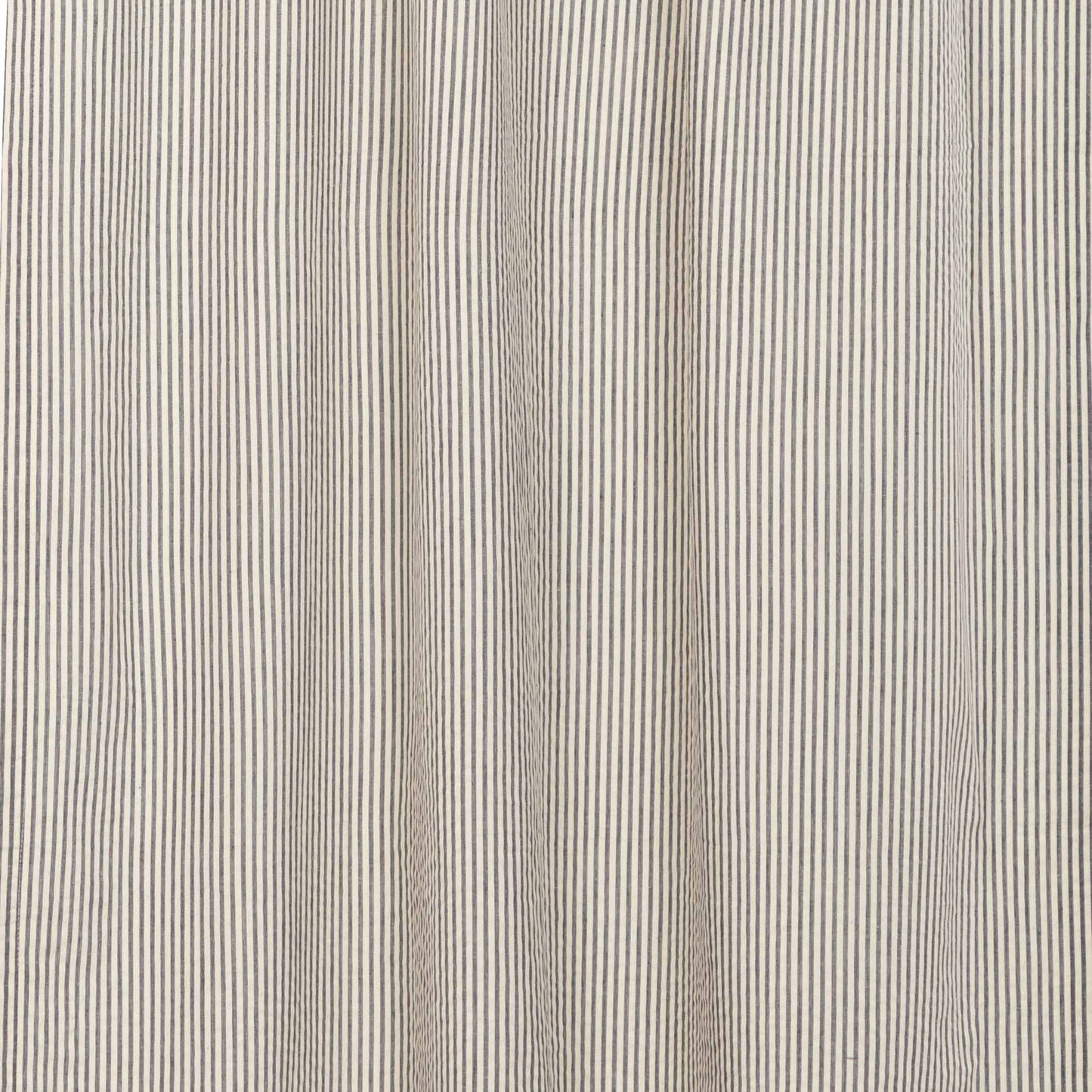 Hatteras Seersucker Blue Ticking Stripe Valance 16x72