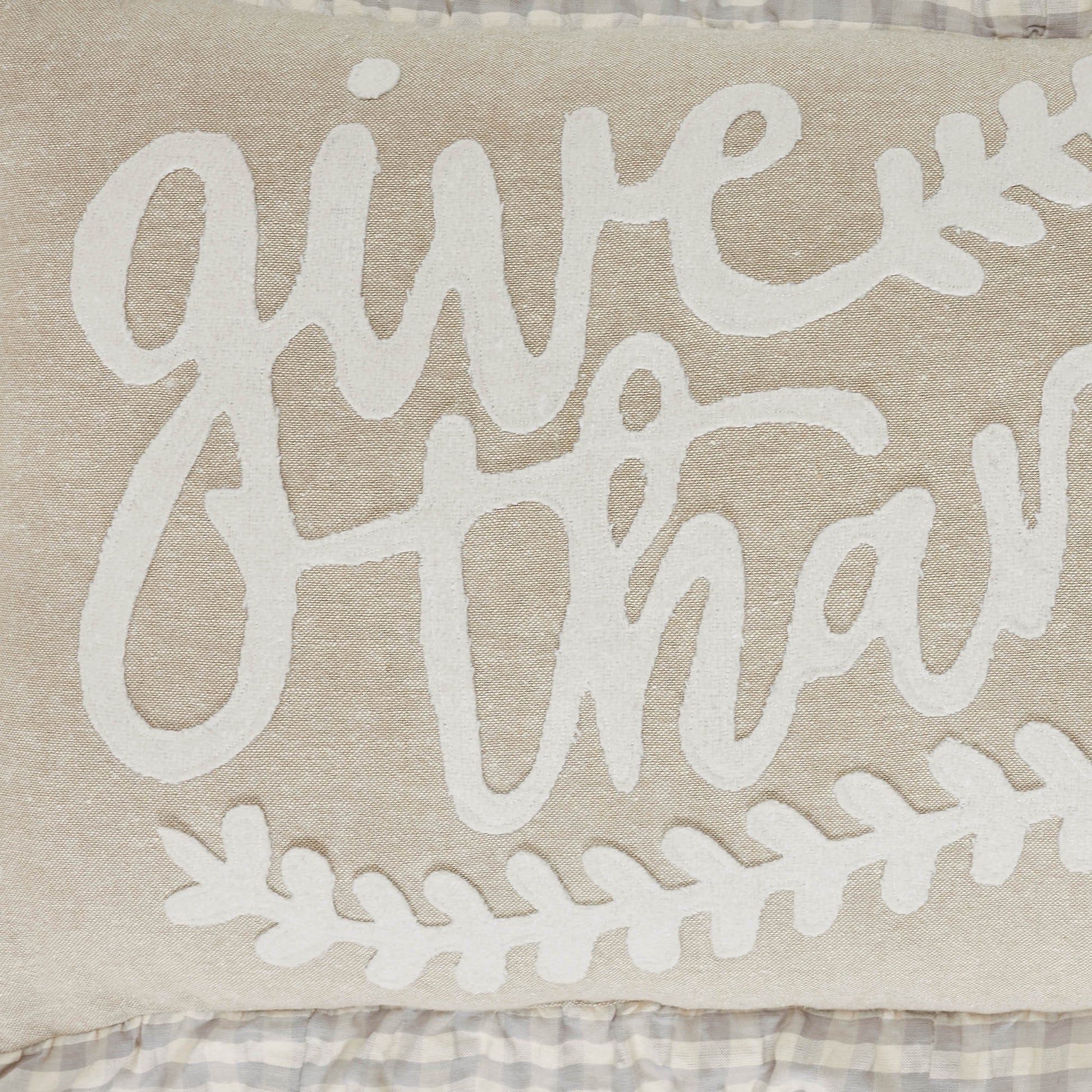 Grace Give Thanks Pillow 14x22