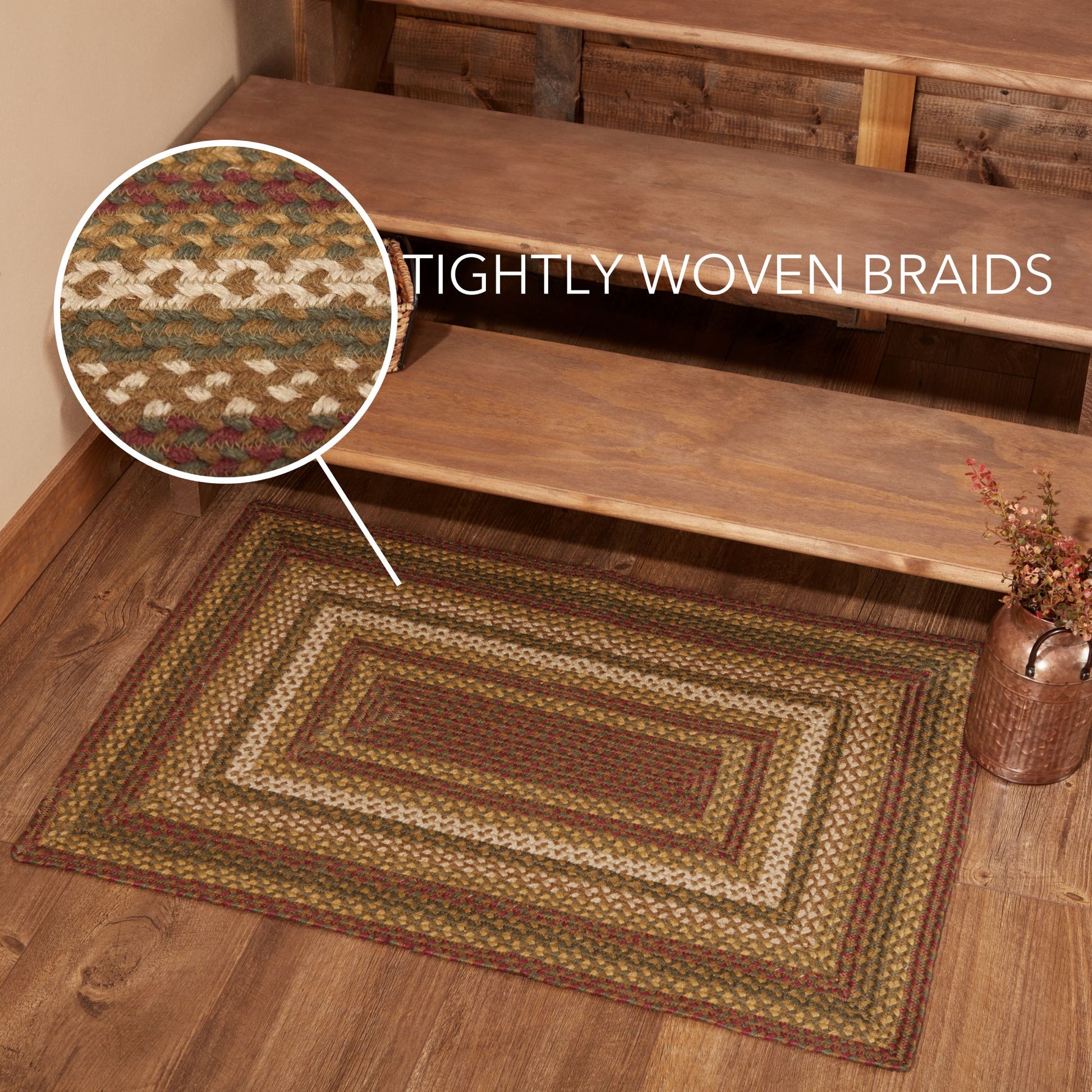 Tea Cabin Jute Rug Rect 24x36