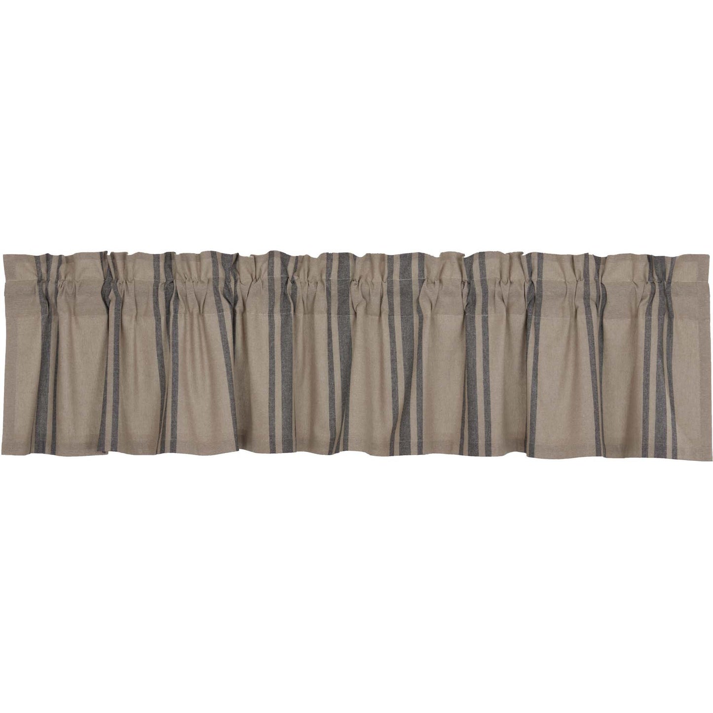 Grain Sack Charcoal Valance 16x90
