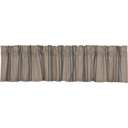 Grain Sack Charcoal Valance 16x90