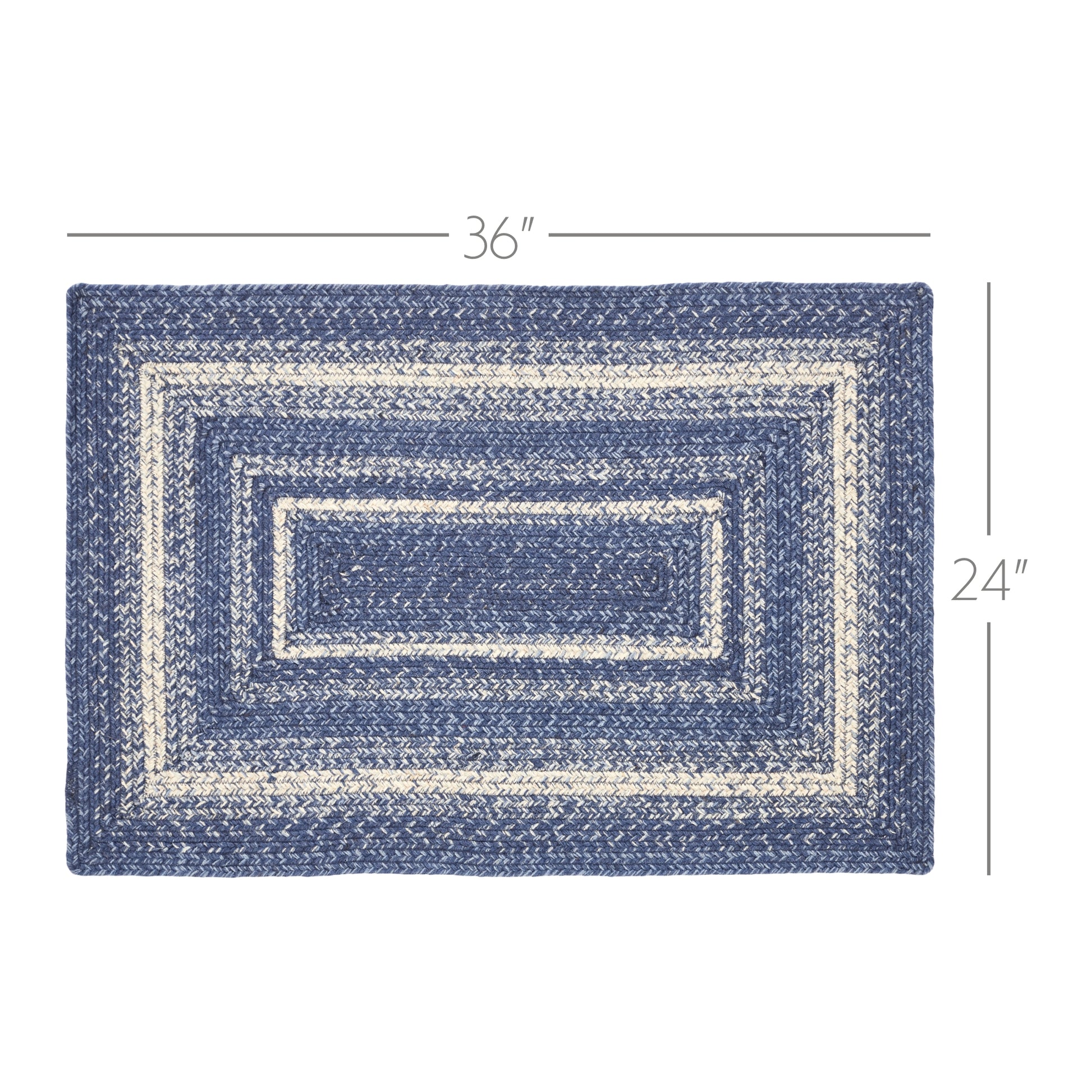 Great Falls Blue Jute Rug Rect 24x36