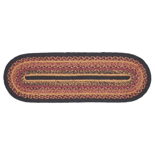 Heritage Farms Jute Stair Tread Oval Latex 8.5x27