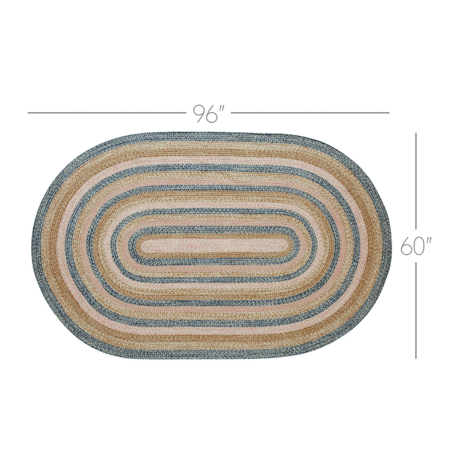 Kaila Jute Rug Oval w/ Pad 60x96