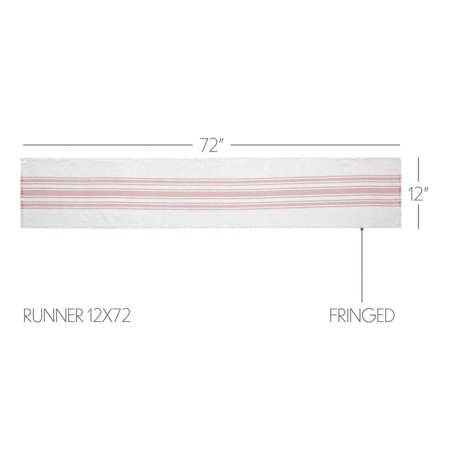Antique White Stripe Coral Indoor/Outdoor Runner 12x72