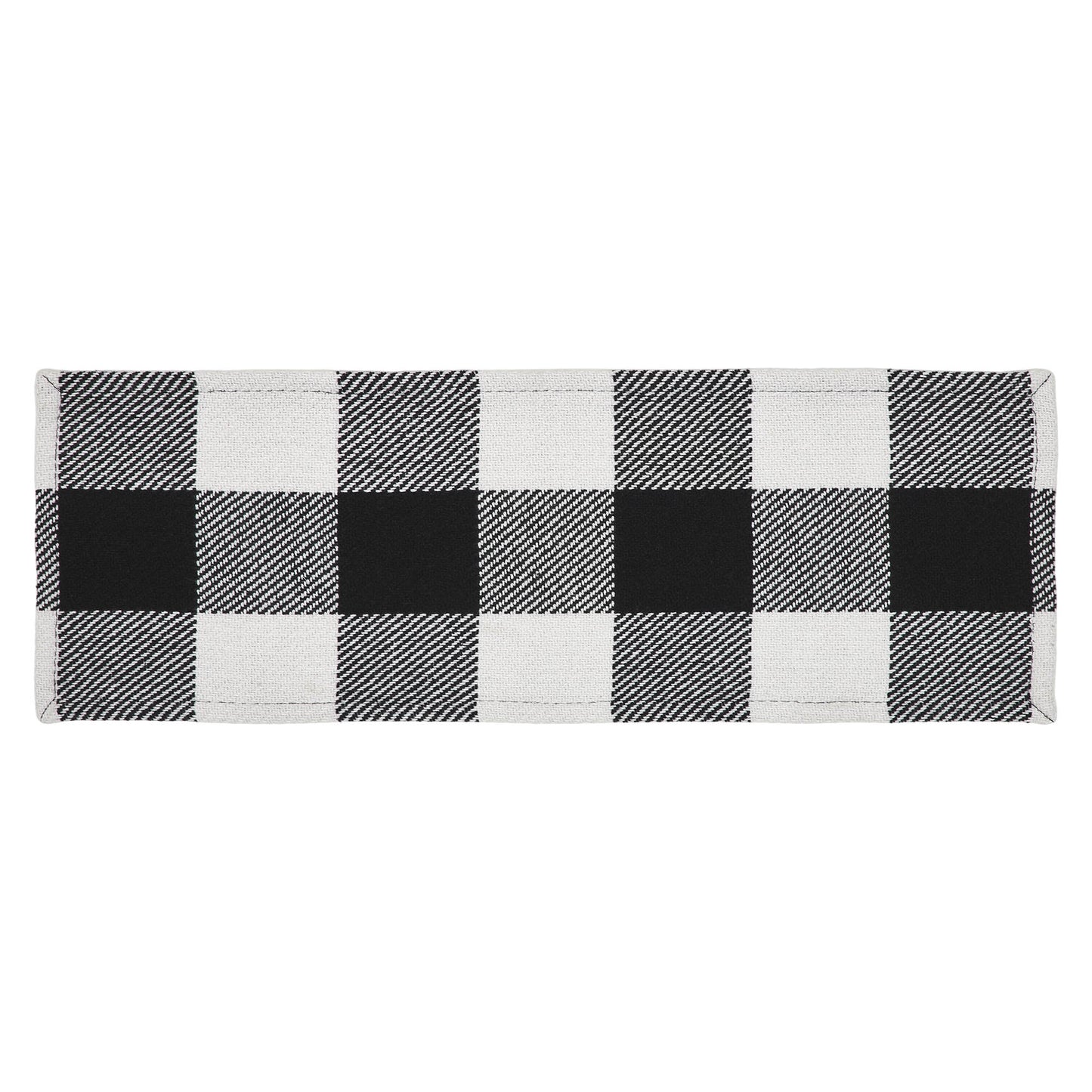 Annie Buffalo Check Black Runner 8x24