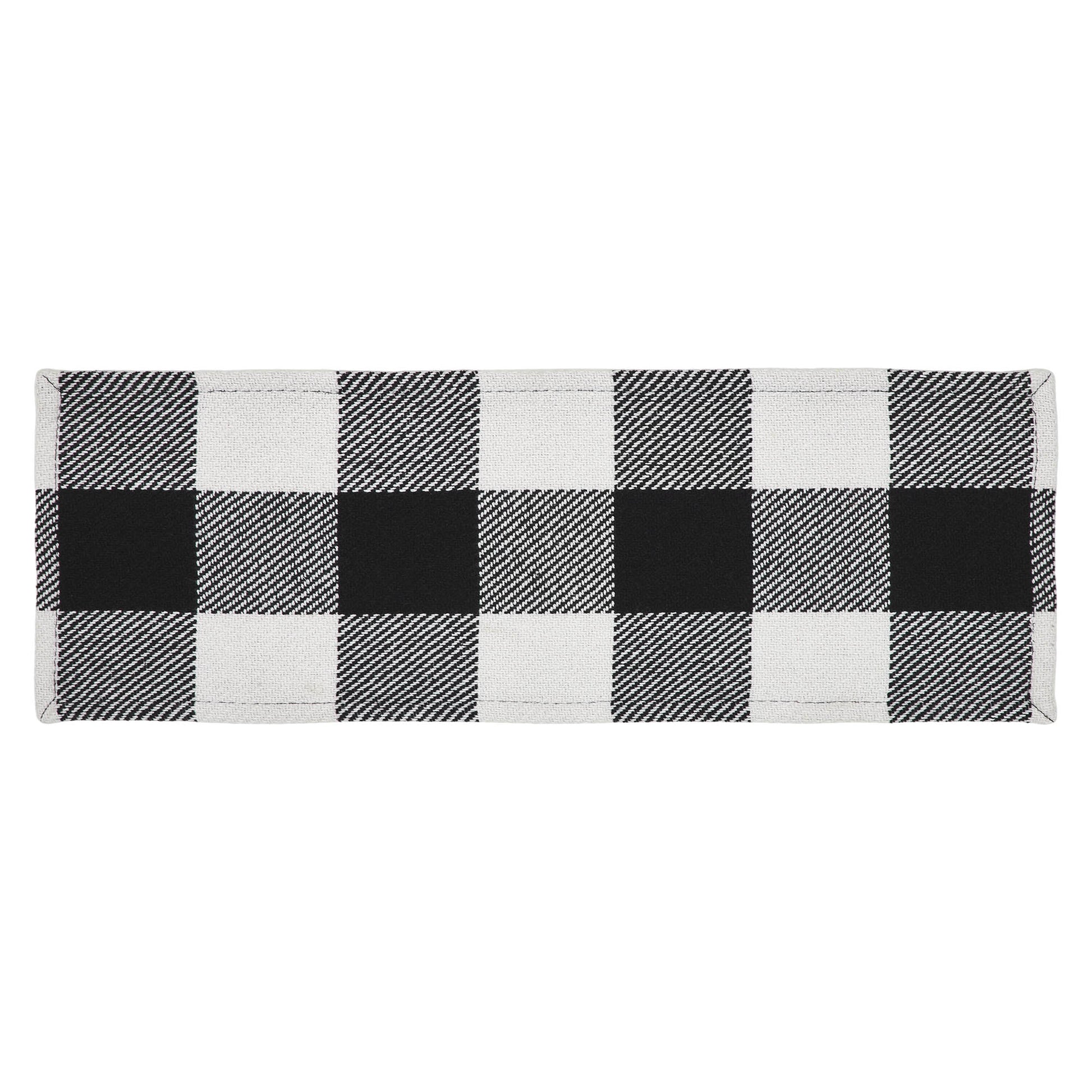 Annie Buffalo Check Black Runner 8x24