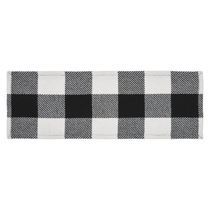 Annie Buffalo Check Black Runner 8x24