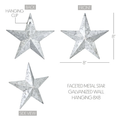Metal Star Galvanized 8x8
