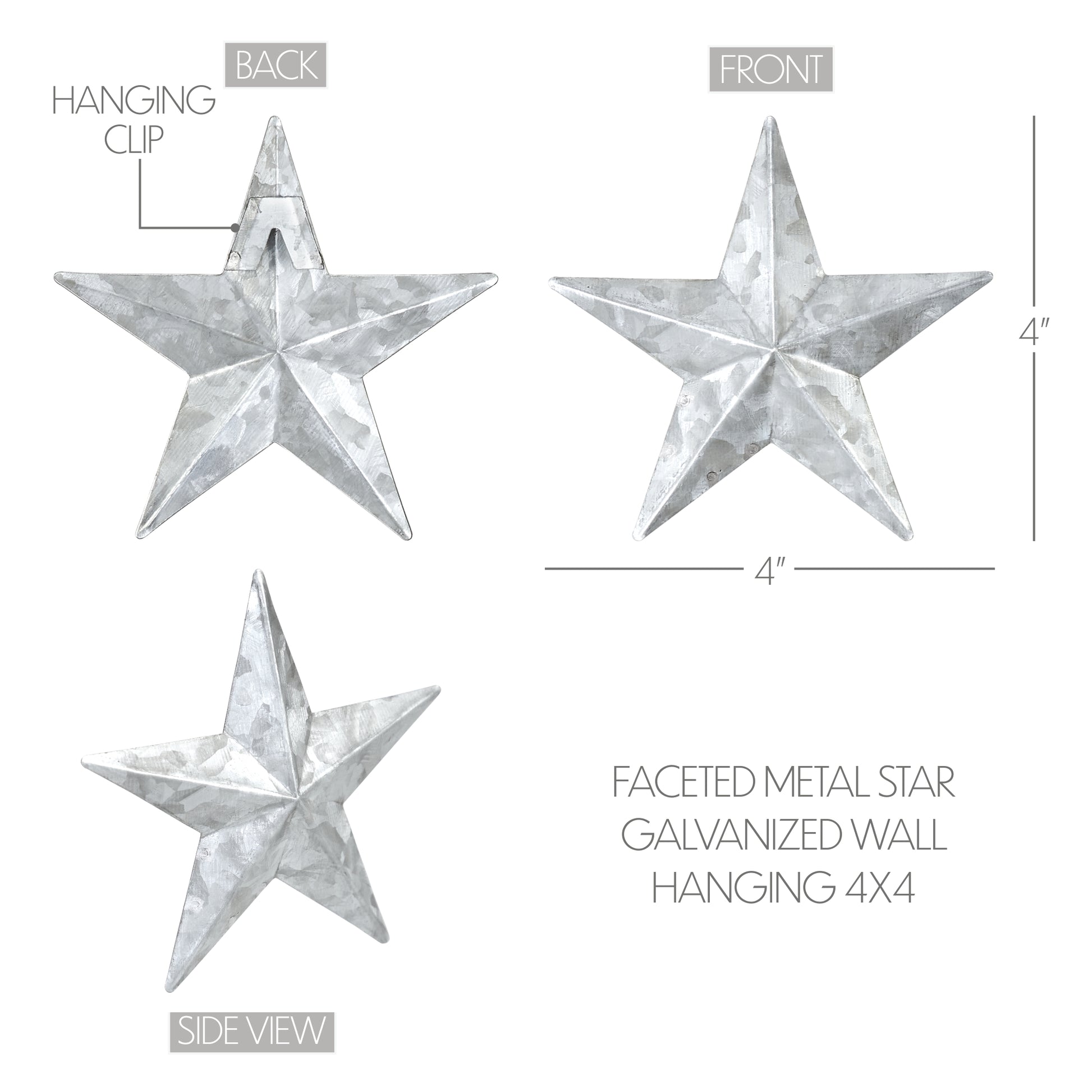Metal Star Galvanized 4x4