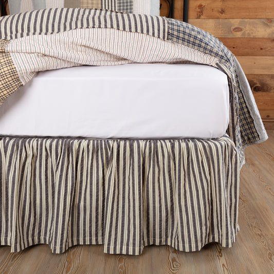 Ashmont Bed Skirt Ticking Stripe Style for a Classic Farmhouse Finish