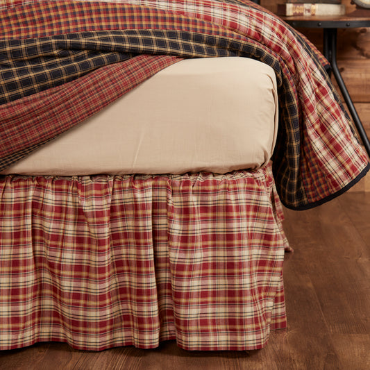 Beckham Plaid Bed Skirt – Rustic Lodge