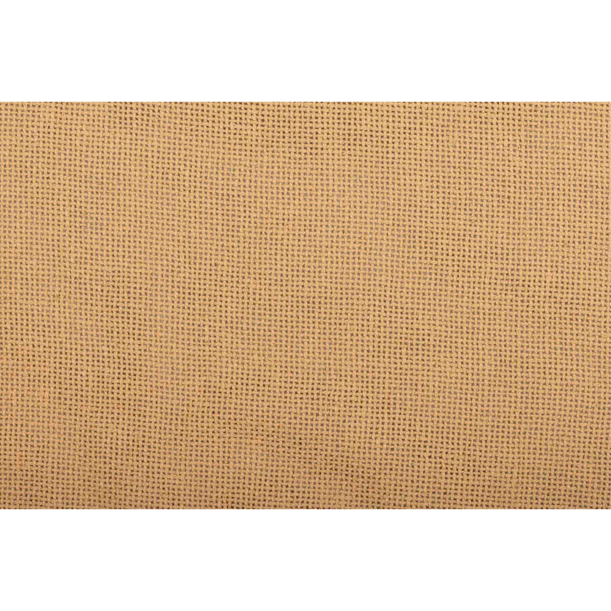 Burlap Natural Ruffled Bed Skirt Detail