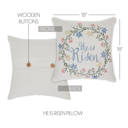He is Risen Pillow 18x18