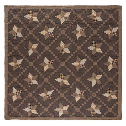 Farmhouse Star Quilt Primitive Patchwork Full View