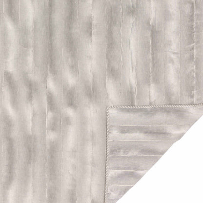Hatteras Seersucker Blue Ticking Stripe Quilt Coverlet Reverse