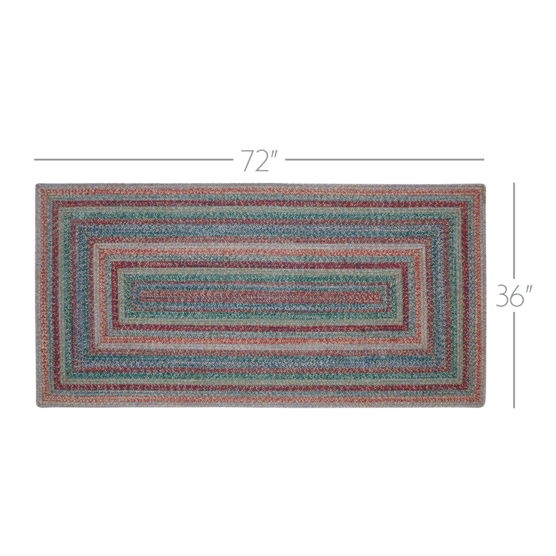 Multi Jute Rug Rect w/ Pad 36x72