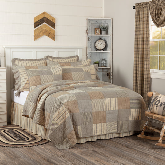 Sawyer Mill Charcoal Quilt Farmhouse Patchwork Bedding